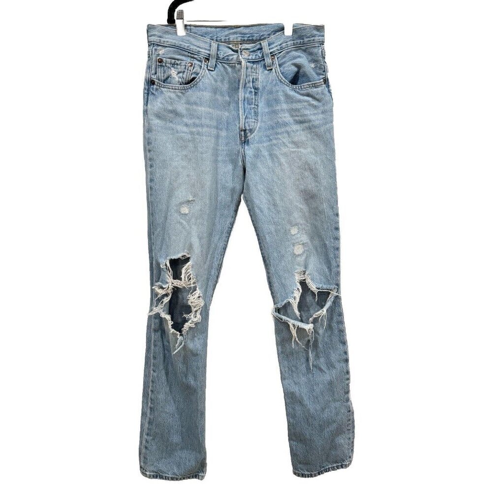 Women’s Levi’s Denim Jeans‎ 28x28 Distressed Pants Big E